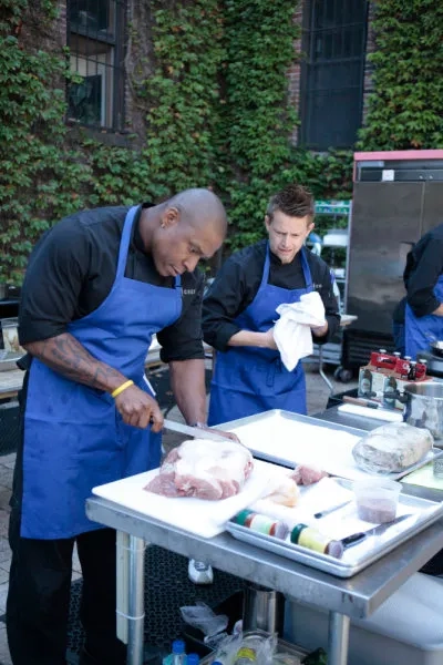 Tre Wilcox and Richard Blais in Top Chef (2006)