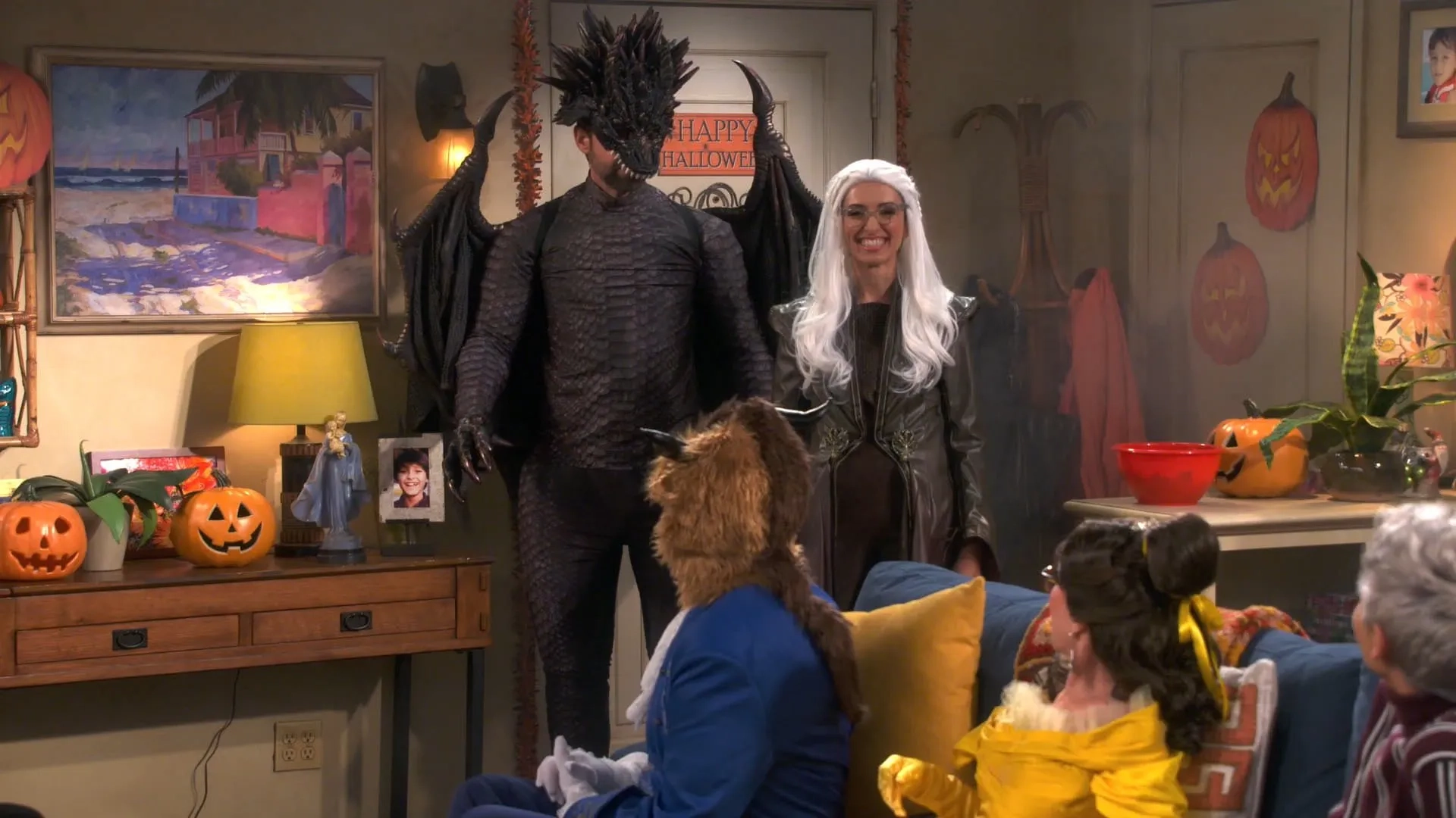 Todd Grinnell and India de Beaufort in One Day at a Time: One Halloween at a Time (2020)