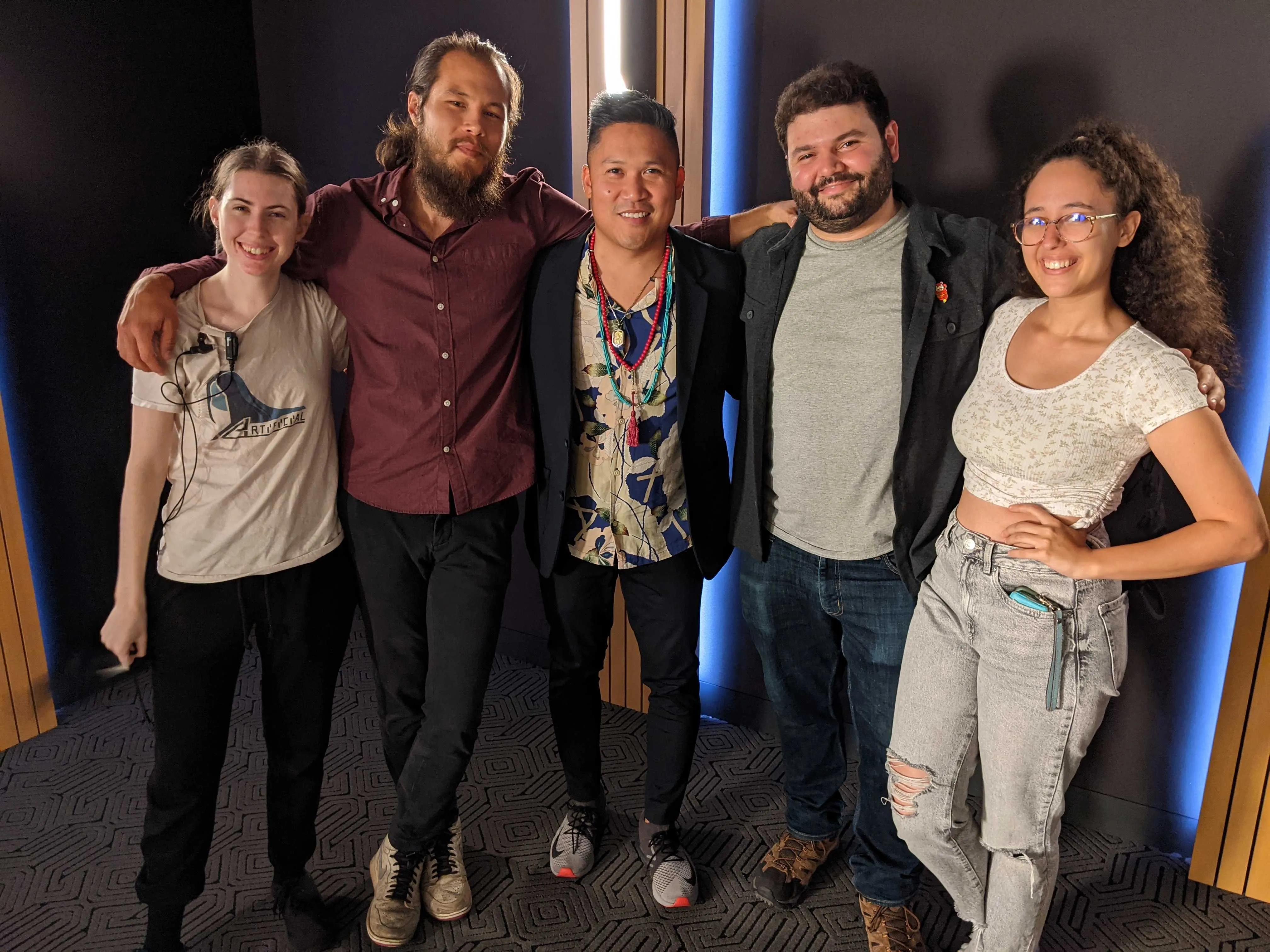 Dante Basco, Zach L. Wilson, Stephen A. Chang, Jen Enfield-Kane, and Jessi Wills in Artificial (2018)