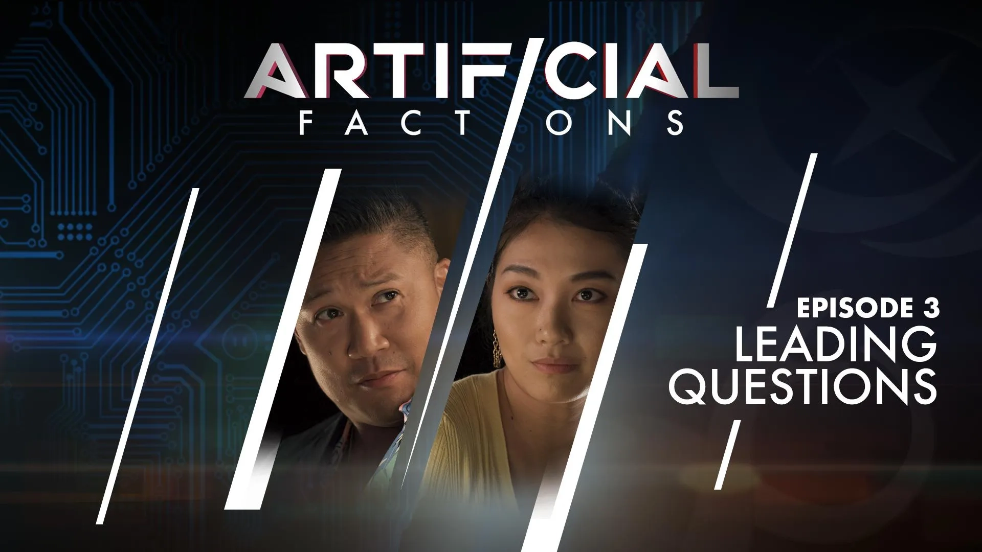 Dante Basco and Daisy Wang in Artificial: Leading Questions (2021)