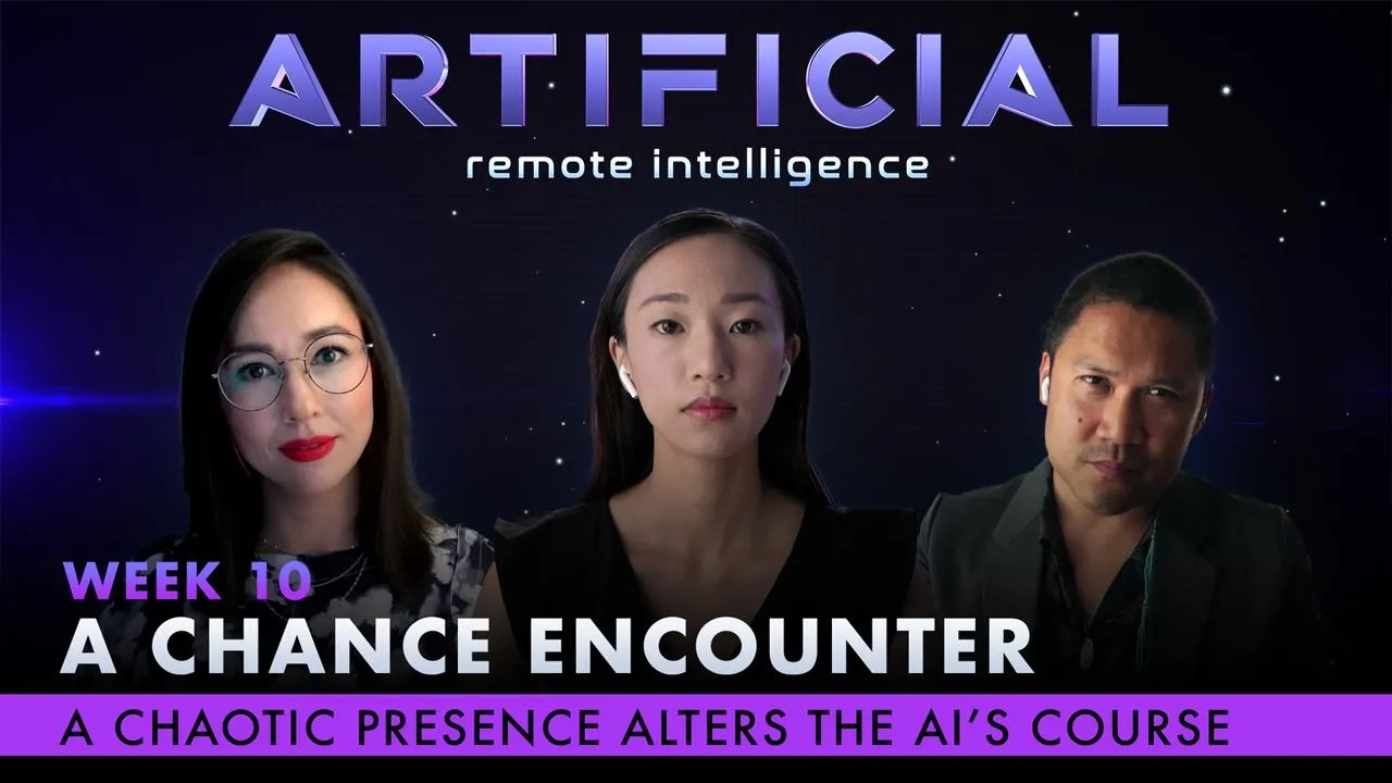 Dante Basco, Jennifer Field, and Tiffany Chu in Artificial: A Chance Encounter (2020)