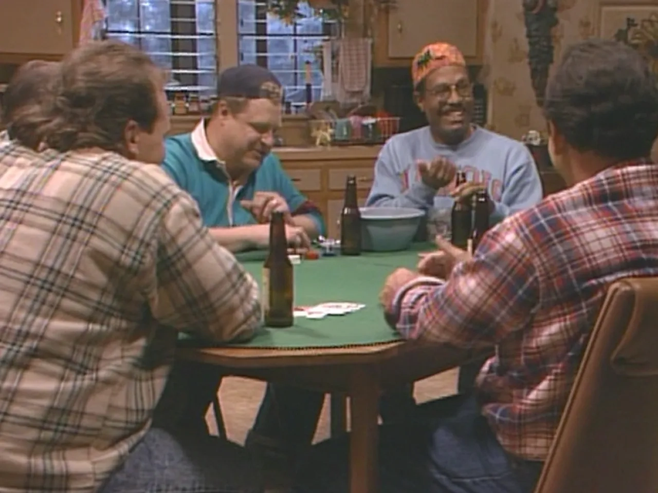 John Goodman and James Pickens Jr. in Roseanne (1988)