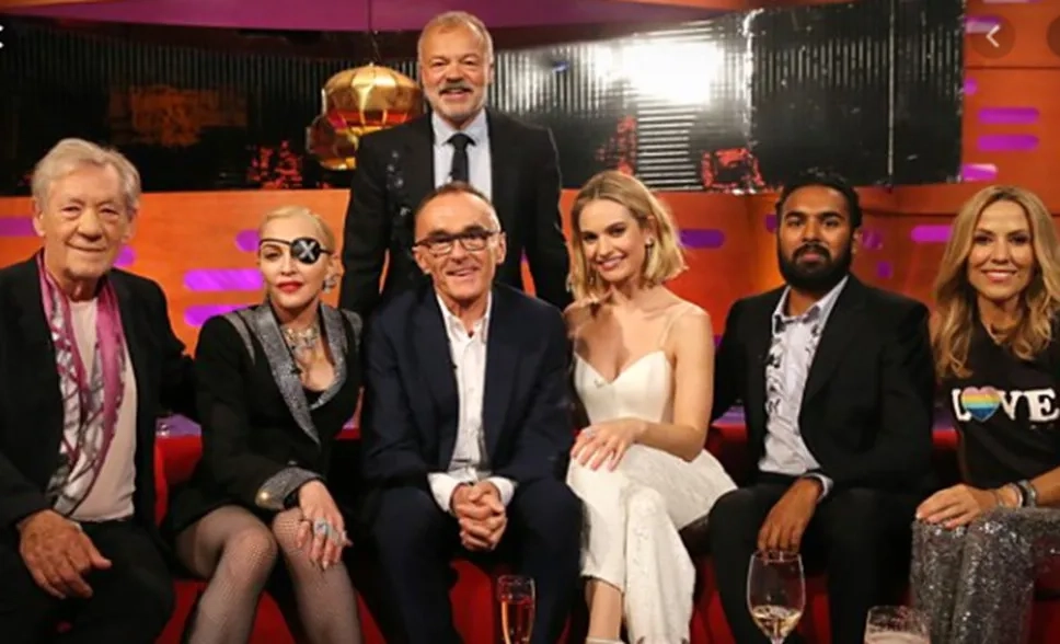 Madonna, Danny Boyle, Sheryl Crow, Ian McKellen, Graham Norton, Himesh Patel, and Lily James in The Graham Norton Show (2007)